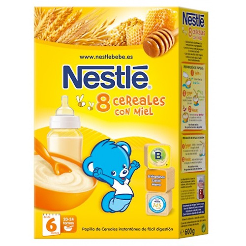 Imagen de Nestlé 8 cereales miel 600 g