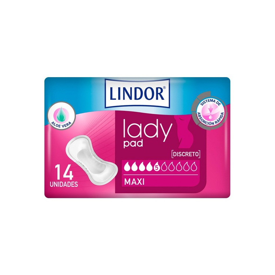 Imagen de Lindor Lady pad maxi 5 gotas 14u